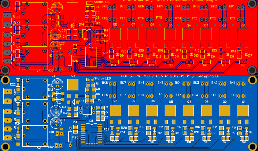 爆閃燈PCB板文件解析